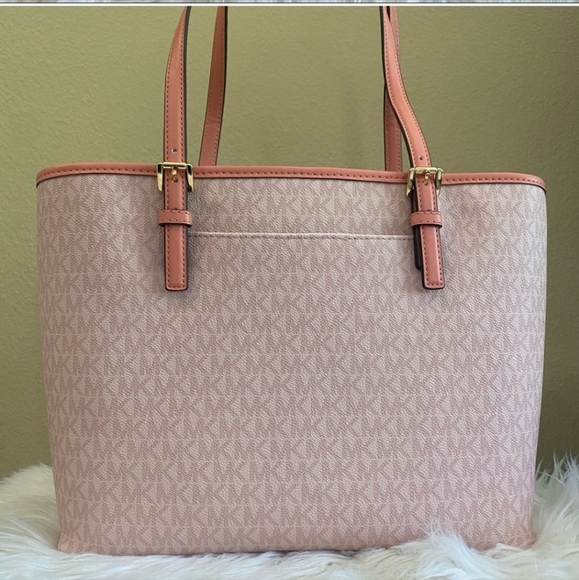 Michael Khors Jet Set Travel Medium Caryall Tote - Picture 5 of 7